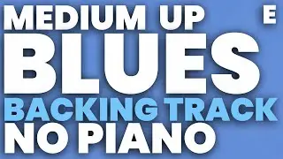Blues in E Jazz Backing Track 180 bpm Swing Brushes - NO PIANO