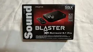 Распаковка - Звуковая карта Creative Sound Blaster X-Fi Surround 5.1 Pro