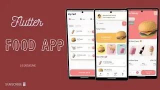 Food app UI design Flutter speed code PART 3
