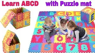 Abcd puzzle mat | Puzzle mat box kaise banye | Abc song | puzzle 🧩 mat for kids#puzzle #abcd 