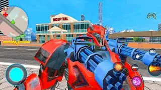 Jet Robot Car Transformation Robot Bike Games - Cliff Hanger Robot Transform | Android iOS Gameplay