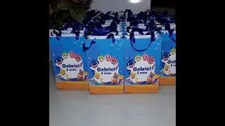 Sacolinha personalizada Baby Shark menino (arq. novo)