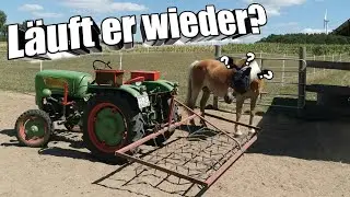 Farmvlog #5 | Läuft er jetzt wieder? | Reitplatz Eggen mit Holder B12
