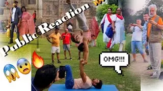 Public Reaction😨😱 on Acro moves | The Rising Duo | Acro Duo