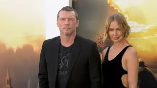 Sam Worthington and Lara Worthington &ldquo;Under the Banner of Heaven&rdquo; Red Carpet Premiere