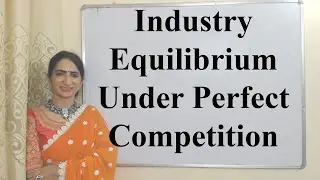 Industry Equilibrium Under Perfect Competition