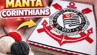 Parte 2 | Tapete do Corinthians em Croch&ecirc; &ndash; Passo a Passo Completo