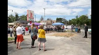 Time Lapse of Groundbreaking Ceremony at the Site of the New Helen Plum Library