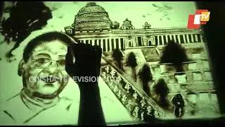 Odisha Artist conveys wishes to Draupadi Murmu through sand animation