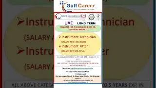 Dubai Jobs ! Gulf Jobs ! UAE Jobs ! Technician Jobs