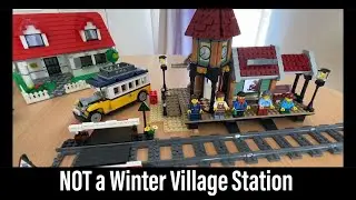 Modified Lego 10259 Winter Village Station & Set 4886