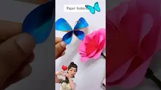 Papers🌼🌼 butterfly 🦋🦋#youtubeshorts #kidscraft #veryeasytomake #shortsfeed #subscribenow #supportme