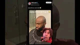 JB I was kidding yo 🤣 #jaylenbrown #celtics #hairloss #bald #nba