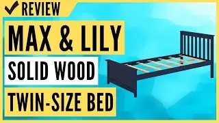 Max & Lily Solid Wood Twin-Size Bed