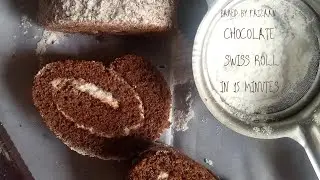 Chocolate Swiss roll in 15 minutes