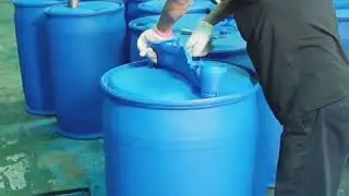 HDPE 200 LITER DUAL L RING DRUM BLOW MOLDING MACHINE