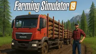 FARMING SIMULATOR 2019 | LOGGING IN DEEP MUD!! #fs19 #fs22 #fs25