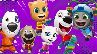 Talking Tom Gold Run - Evento Liga Esportiva, All Tons Tela Cheia (Nova Jogabilidade) (Android/iOS)