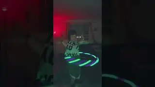 Simba Running for His Life by the Hoop #led #hooping #fok #Home #ftlauderdale