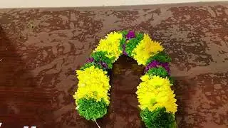 Temple garland for god/chrysanthemum,samanthi,sevanthi flower garland/flower mala/DIY GARLAND