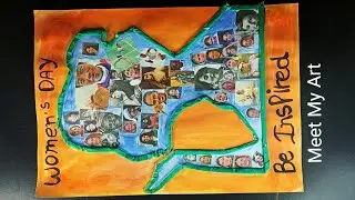 Women's Day Collage | Women's Day Drawing | Collage Making | International Women's Day Drawing