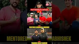 yuvi mentored gill & abhishek now training to samson || cricketwithshubham116 || abcricinfo #shorts