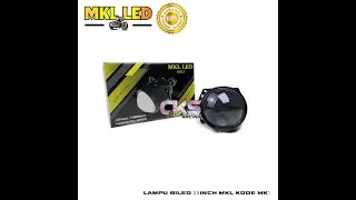 Lampu Biled 2,5 inch Lampu Projector Projie MKL Gen 2 Biled 2.5 inch Blue Lens Flat Cut Plus Devil