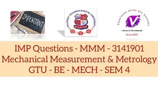 IMP Questions of MMM | Mechanical Measurement & Metrology IMP Question | Mechanical GTU IMP Question