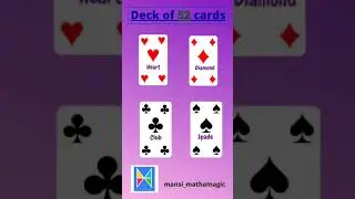 Understanding the concept of Deck of 52 Playing Cards #shorts #maths  #playingcards #mathlearning