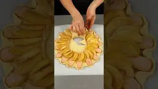 Dessert in 5 minutes! Just puff pastry and apples