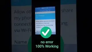 💥Jio Phone Online Hotspot Error Solution  💯 Working #shorts