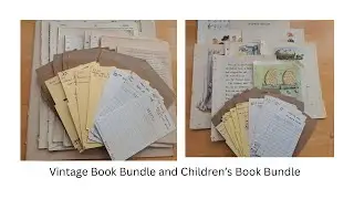 Vintage Book Bundle and Gusseted Envelope Tutorial