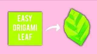 How to make an origami leaf | Easy step-by-step tutorial 