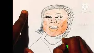 Very easy simple drawing woman girl face lapside step by step pencil stick woman face drawing 
