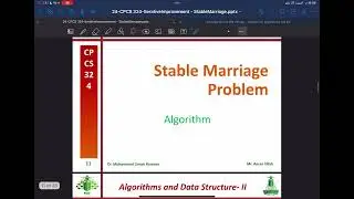 Stable Marriage Algorithm - حيات