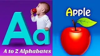 Песенка про фонетику ABC - обучающие видеопесни для малышей, буква А &mdash; яблоко, детские стишки, пе...