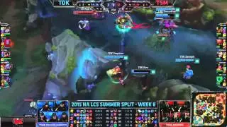 TDK  VS TSM Highlights    2015 NA LCS Summer W6D1