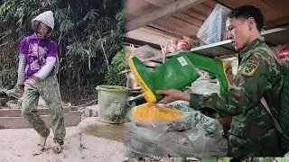 Hoang went to the shop and bought a pair of boots for the woman when he learned she had a sore foot.