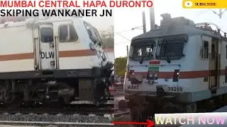 12267 MUMBAI CENTRAL HAPA DURONTO SKIPING WANKANER JN WAP7 LOCO🔥#railway #indianrailways#video#train