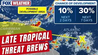 Potential October Tropical Trouble In Caribbean As Disturbance Tracks Across Atlantic