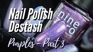 Sorting my Purple Nail Polish (Part 3) #destash #nailpolishcollection