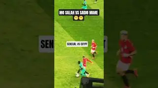 Senegal vs Egypt - Salah vs Mane Crazy Tackle 😬   #shorts