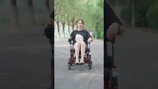Shock-absorbing carbon fiber electric wheelchair , with an impressive appearance #electricwheelchair