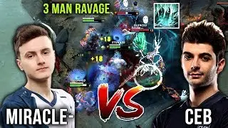 TI7 Winner vs TI8 Winner - Liquid.Miracle- Tidehunter vs OG.Ceb Pudge - EPIC 3 Man Ravage - Dota 2