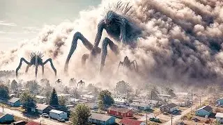 Fog Comes From The Mountain And Destroys Everything In A Small Village
