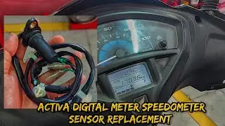 How to fit digital meter speedometer sensor ( sensor replacing ) in Honda activa 5g || DIY ||