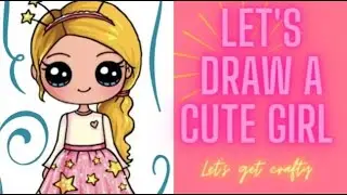How to draw a cute girl 😍/super easy/samha art and craft