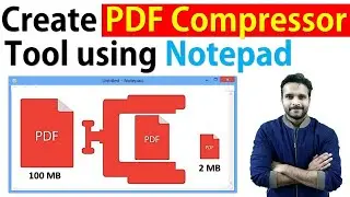 Create your Own PDF Compression tool using Notepad