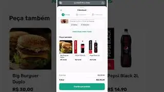 Experiencia Cliente x Checkout  - Card&aacute;pio digital sem mensalidade