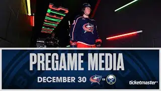 Jake Christiansen is set to make his season debut against Buffalo 💪 | Pregame Media (12/30/23)